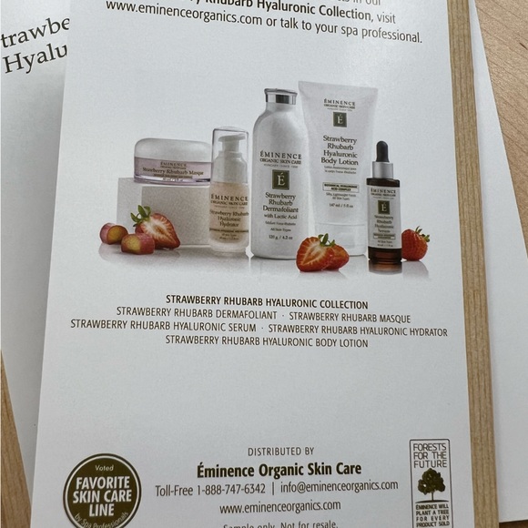 🌱 Eminence samples of 🍓 Strawberry Rhubarb Hyaluronic Serum - Picture 4 of 4